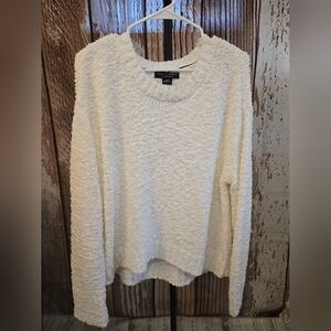 Sanctuary Plush White Knit Top